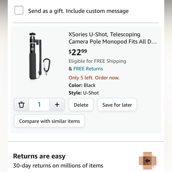 Telescoping Camera Pole Monopod Includes GoPro Mount, GoPro 3, 4 - Picture 8 of 8